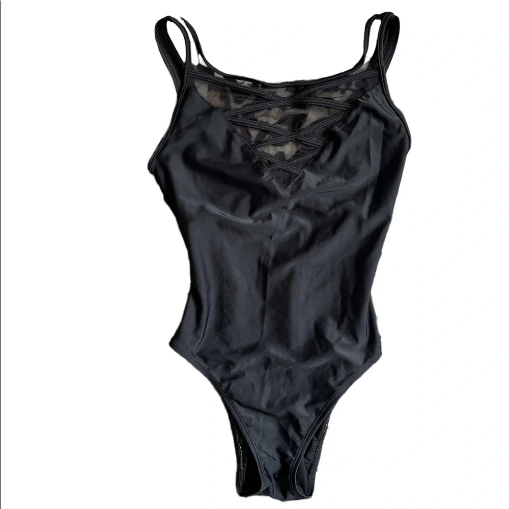 Anne Cole Black Bathing Suit - Picture 1 of 3